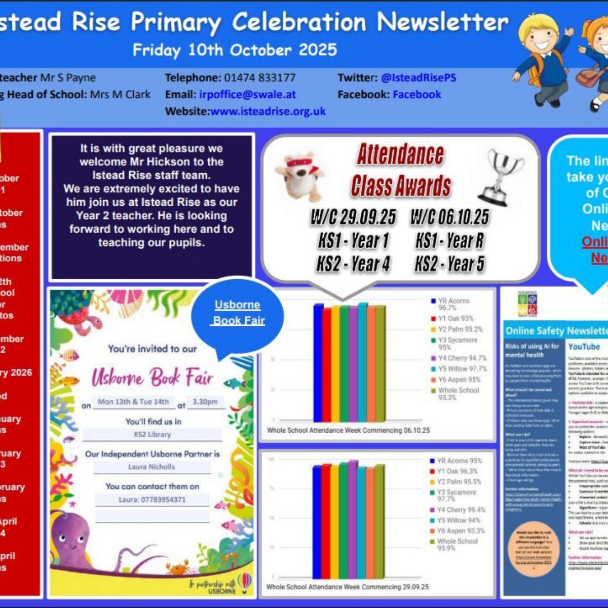 Istead Rise Primary School - Celebration Newsletter 10.10.25