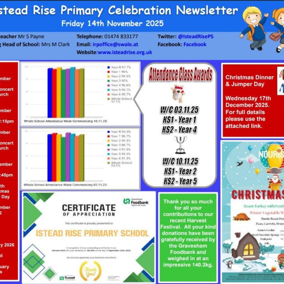 Istead Rise Primary School - Celebration Newsletter 14.11.25
